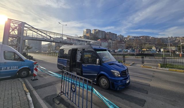 Çevre yolunda yaya geçişine kapatıldı