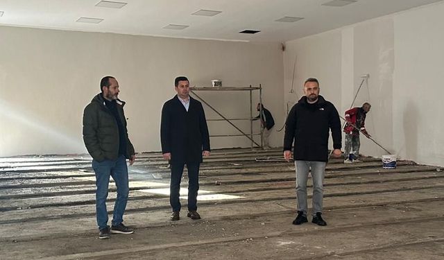 Kamil Altun, Konferans Salonu inşaatını inceledi