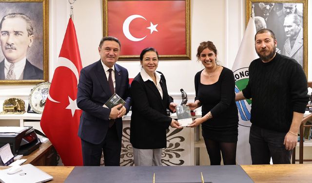 Üstüngel Arı ve Nisanur Arı’dan Başkan Tahsin Erdem’e Anlamlı Ziyaret