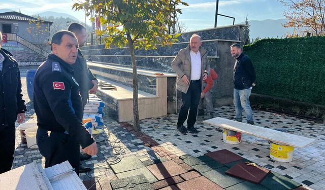 Gökçebey'de trafiği rahatlatmak için çalışma yapılıyor