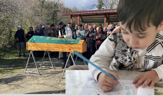 Kamyonetin altında kalan Sarp Eymen son yolculuğuna uğurlandı