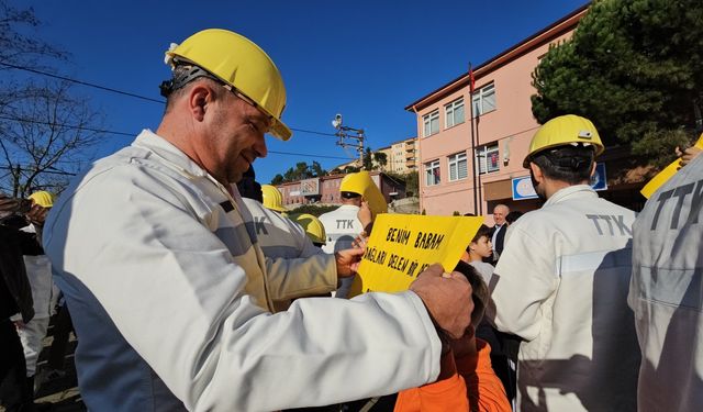 Madencilerden okul sürprizi