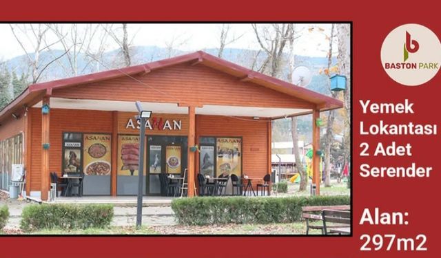 Bastonpark'ta lokanta, büfe ve dükkanlar ihaleye çıkıyor