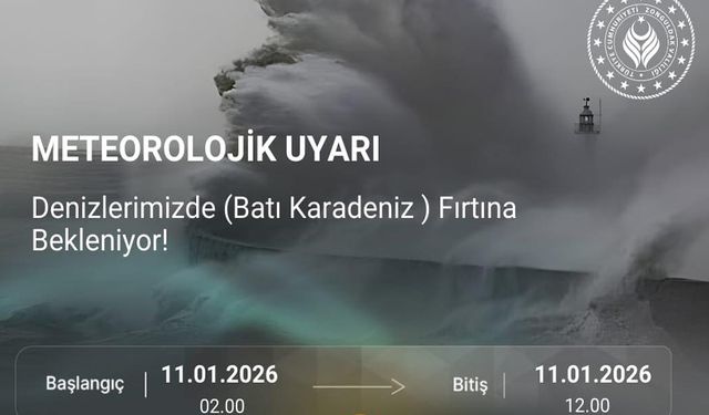 Zonguldak Valiliği uyardı: Denizlerde fırtına!