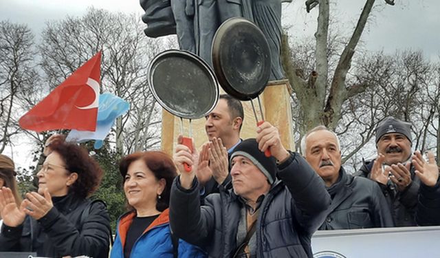 Emeğin başkentinde tencere-tava kaldırdılar