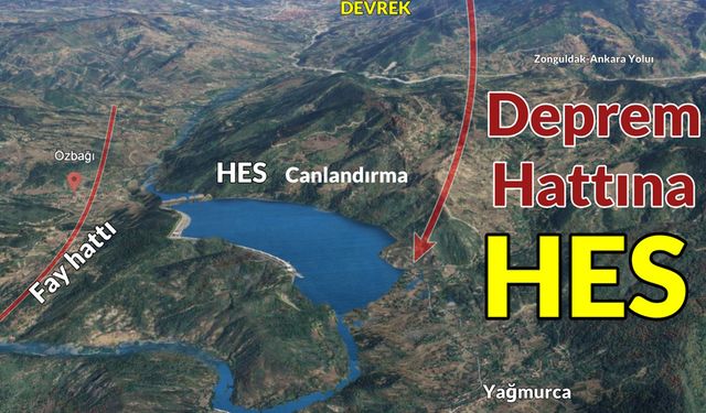 Devrek’te Fay Hattına HES yapılıyor...