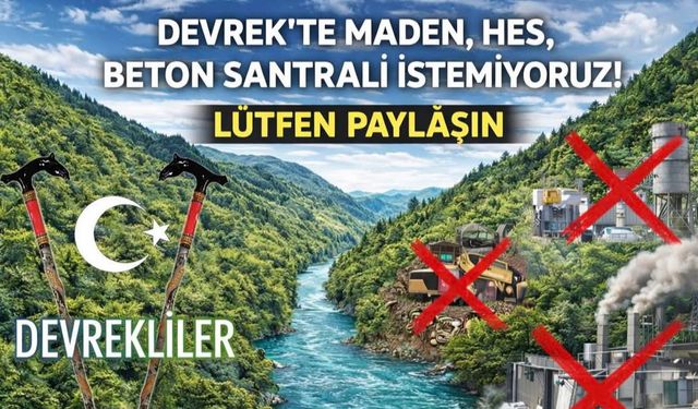 Devrekli köylülerden HES tepkisi