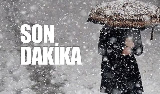 Meteoroloji Genel Müdürlüğü’nden Kar uyarısı