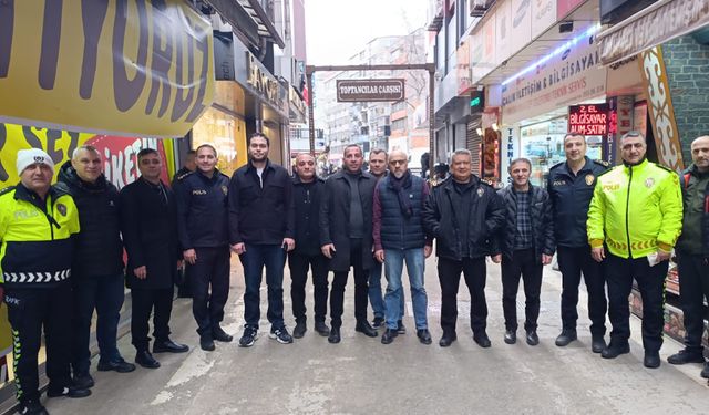 Emniyet Müdürü Ergen, Toptancı Çarşısı esnafıyla buluştu