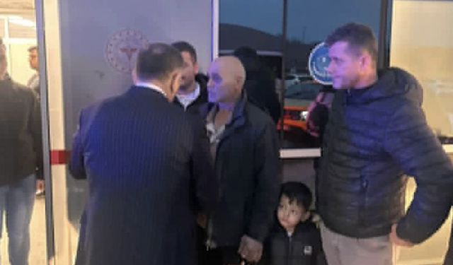 Vali Hacıbektaşoğlu, yaralı maden işçisini ziyaret etti