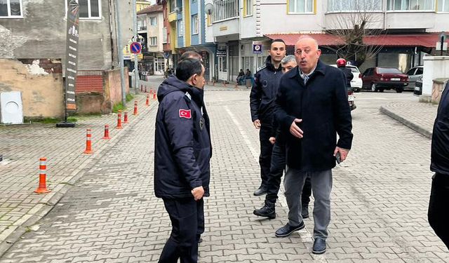 Gökçebey'de trafik ve yaya güvenliği için sahada inceleme