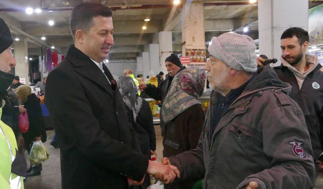 Kilimli’de Bayram öncesi esnaf ziyareti