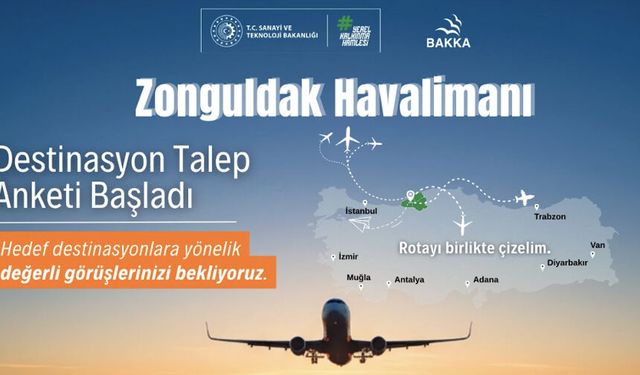 BAKKA’dan Zonguldak Havalimanı için anket