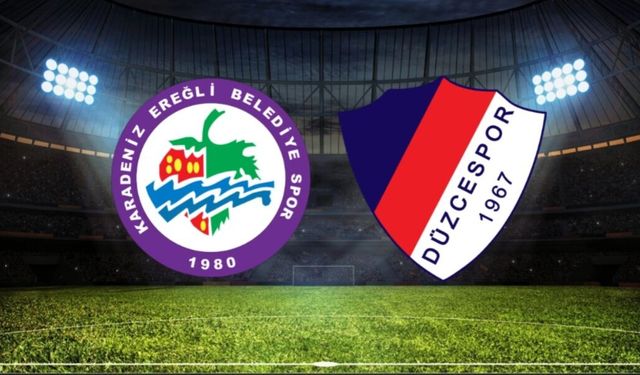 Kdz. Ereğli Belediyespor, Düzcespor'u 2 golle mağlup etti