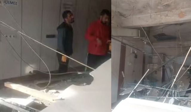 Aydın Arıcı Çayevi’nin tavanı çöktü!