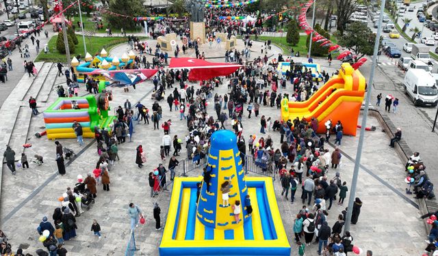 Belediyenin 23 Nisan Çocuk şenliği yoğun ilgi gördü