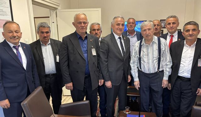 Ereğli heyetinden Köksal Toptan'a ziyaret