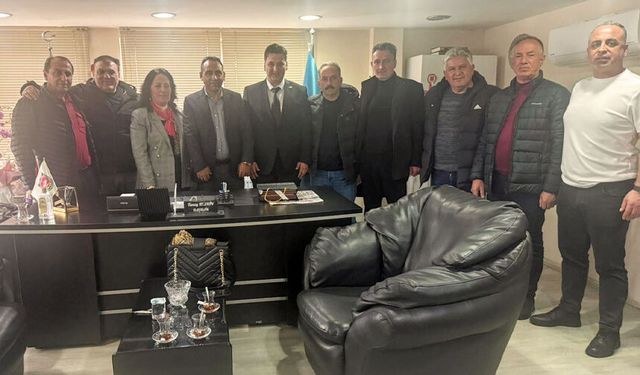 Muhtarlardan Tunay Keskin'e ziyaret