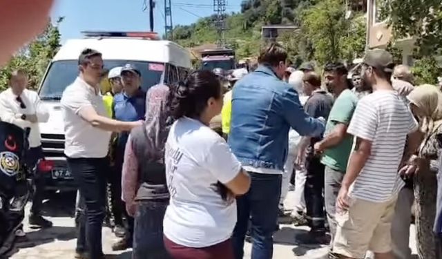 Kavak Deresi'nde yine yol kapatma eylemi