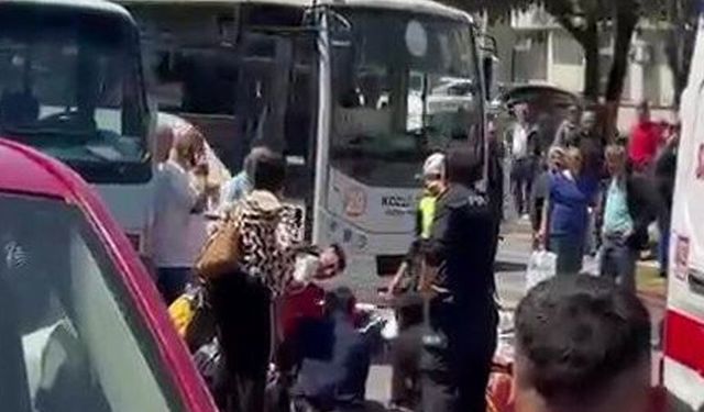Zonguldak'ta minibüsün altında kalan kadını vatandaşlar kurtardı