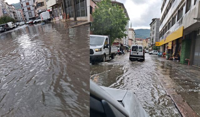 Kısa süreli yağış Devrek’i göle çevirdi: Vatandaşlardan Ulupınar’a tepki