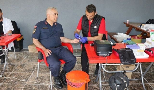 Jandarmadan 187. kuruluş yıldönümünde kan bağışı kampanyası