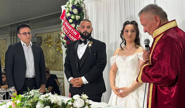 Başsavcı Gökhan Kapağan, Adliye personelinin nikâh şahidi oldu