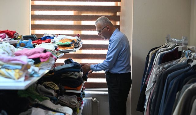 Giysi bankası, 12 ay boyunca ihtiyaç sahiplerine umut olacak