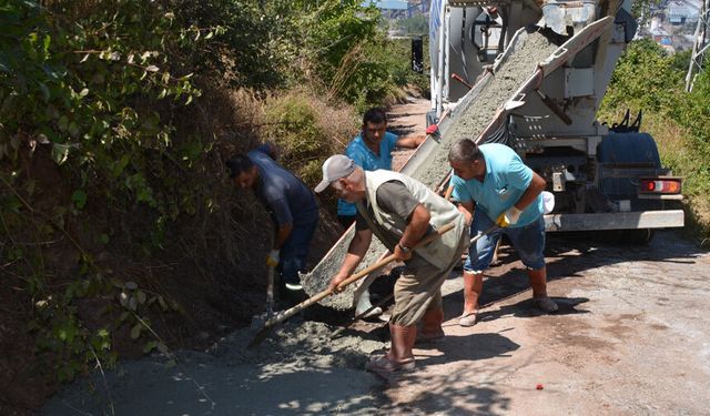 Gülüç'te 700 metrelik kanalizasyon hattı baştan sona yenilendi