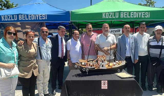 Fuat Kayabalı ve Kadri Dilmen'in eserleri Kozlu'da büyük ilgi gördü
