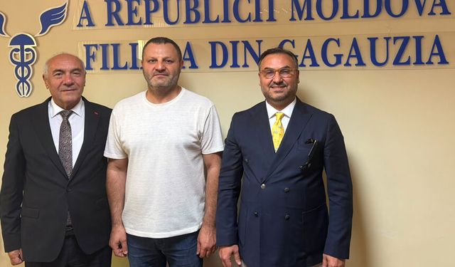 Tıskaoğlu, Gagavuzya Ticaret ve Sanayi Odası ikinci başkanı Mihail Paşalı’yı ziyaret etti