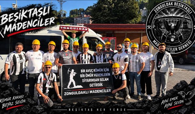 Zonguldak’tan İstanbul’a, Beşiktaş’ın davetiyle… Madenciler bu kez tribünde!