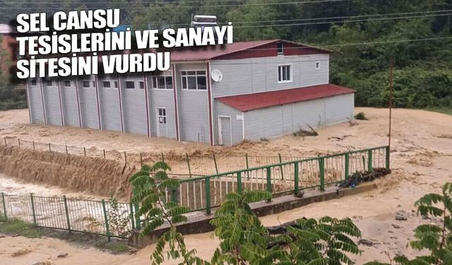 Zonguldak’ta sağanak Cansu Tesisleri ve Küçük Sanayi Sitesi’ni vurdu