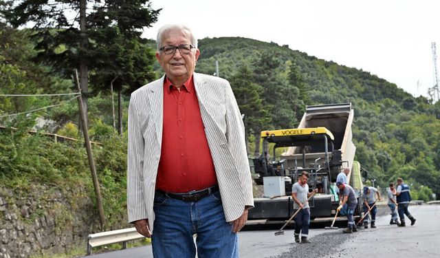 Kemer bölgesi asfaltlanıyor