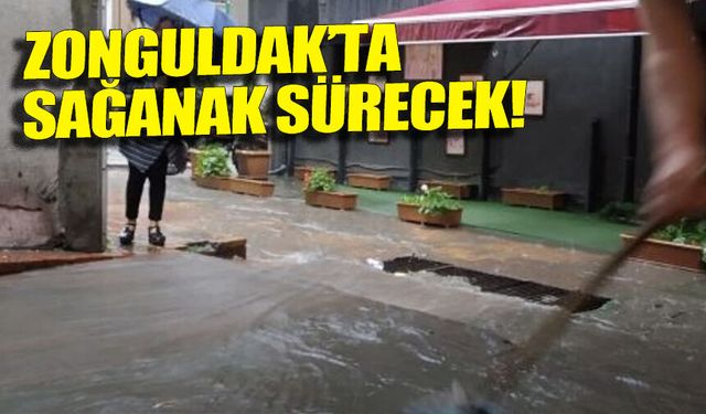 Zonguldak’ta alarm: Yağış devam edecek, su baskını riski sürüyor