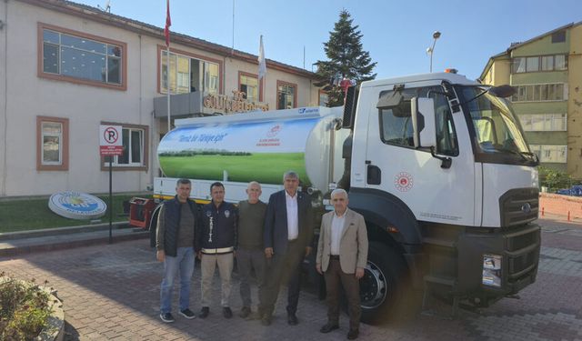 Gülüç Belediyesi’ne yeni arazöz hibesi