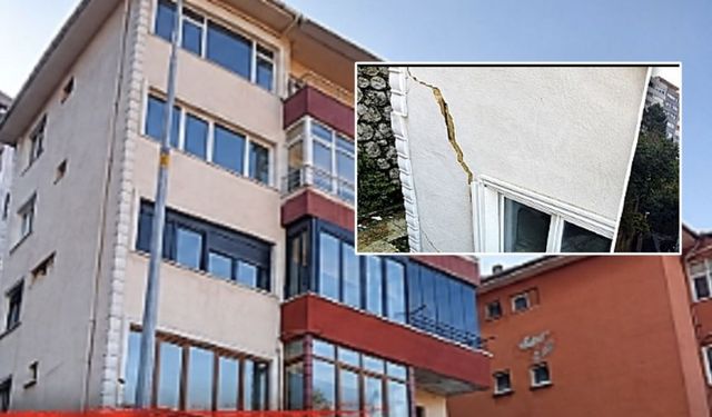 Zonguldak’ta yıkılma tehlikesi bulunan yapı için önlem alındı