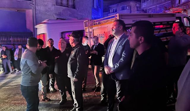 Çağlayan ve Emniyet Müdürü Kaba, göçük bölgesinde