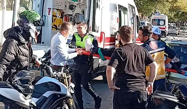 Liman Caddesi’nde motosiklet kazası: 17 yaşındaki sürücü ağır yaralandı