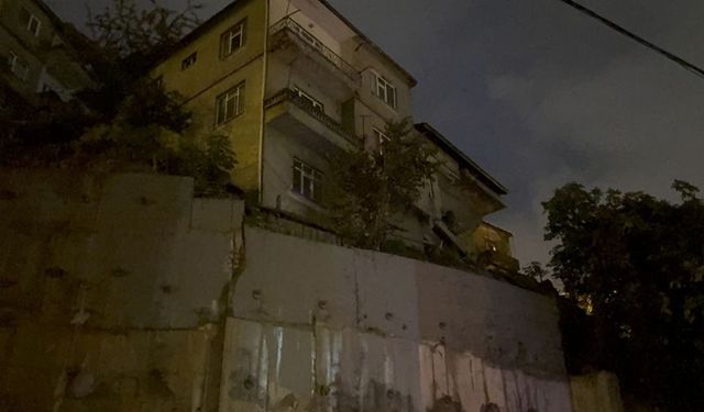 Zonguldak'ta iki katlı binada göçük ihbarı ekipleri harekete geçirdi