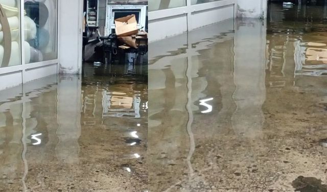 Emral Çarşısı’nı su bastı!
