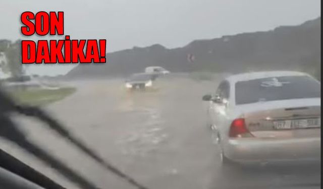 Kilimli sahil yolu kapandı