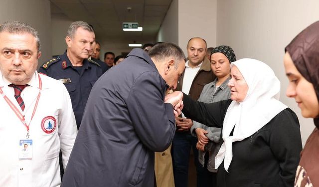 Vali Hacıbektaşoğlu, kazada yaralanan 3 jandarmayı ziyaret etti