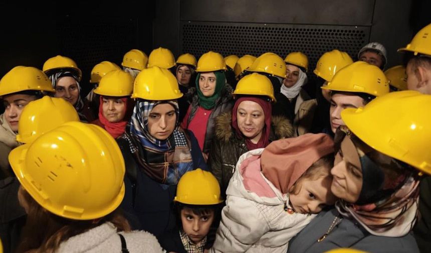 Maden ocağında duygu dolu anlar