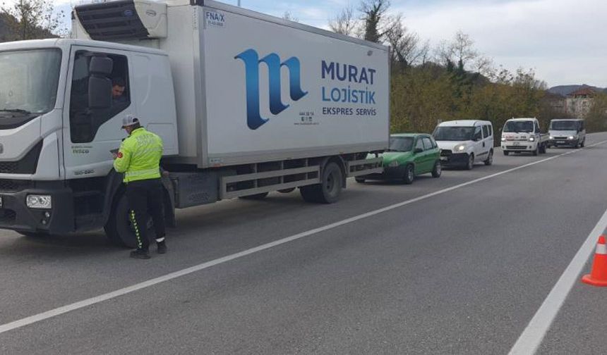 Zonguldak'ta 84 araca 255 bin lira ceza