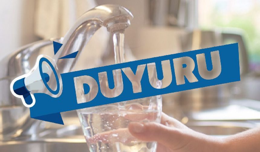 Ana isale hattında arıza: Gün boyu su verilemeyecek