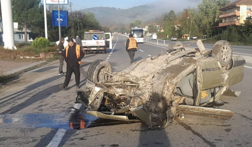 Zonguldak-Devrek Yolunda Trafik Kazası: 1 Yaralı