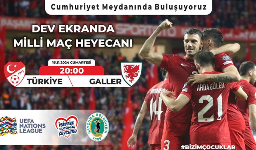 Çaycuma'da milli maç heyecanı yaşanacak