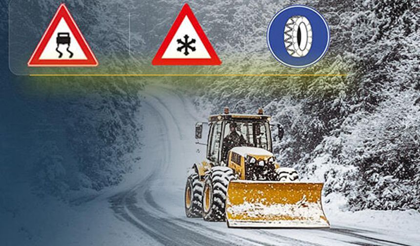 Kar bastırdı: Ereğli yolu Uzun araçlara kapatıldı