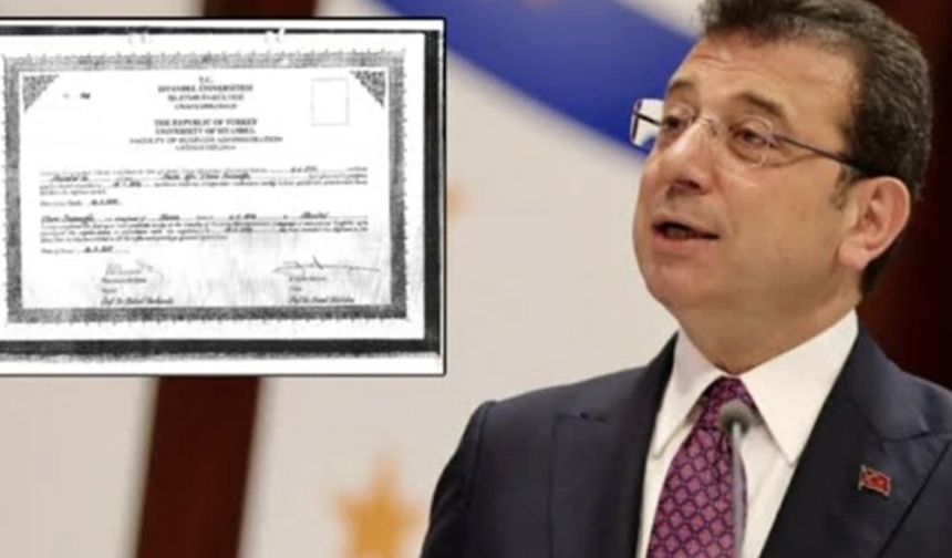 Ekrem İmamoğlu’nun diploması iptal edildi